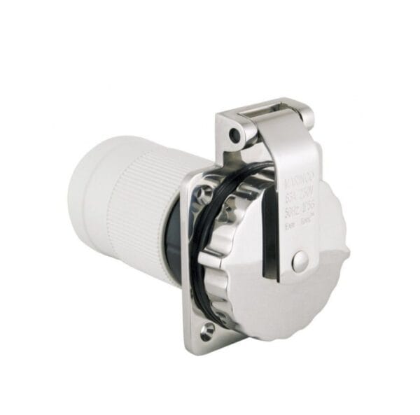 Shore Power Inlet 6402EL-BX 63A 230 V 4 Wire 3 Phase Locking Type