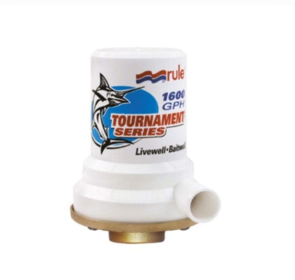 RULE  TOURNAMENT SERIES BRONZE BASE 1600 GPH  LPH LIVEWELL PUMP M209B