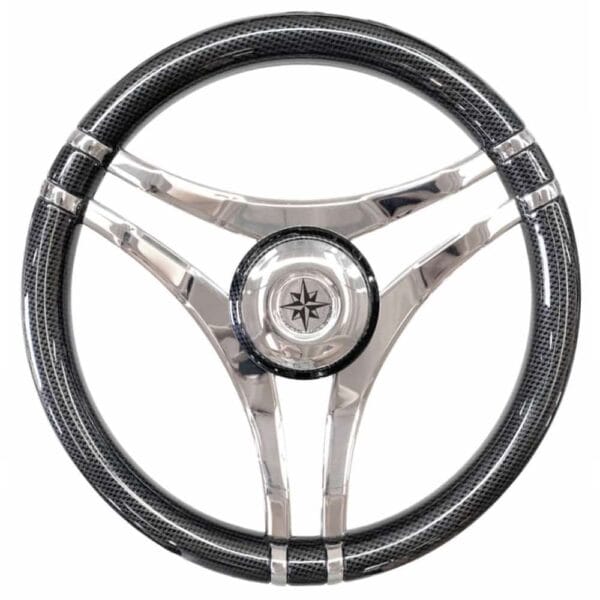 Steering wheel bk- white - Image 3