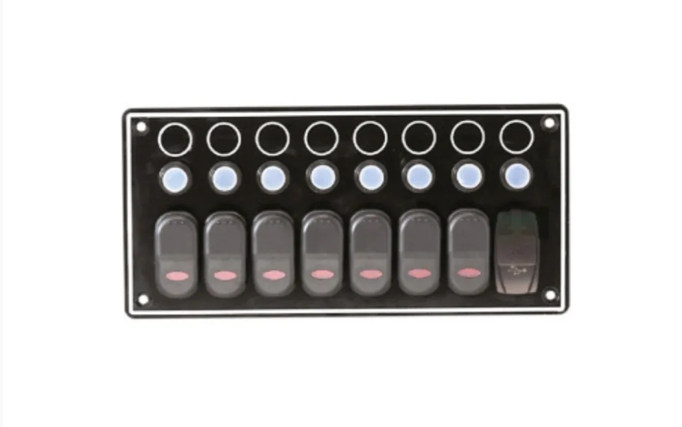 7 Switches + 1 USB port Switch Panel
