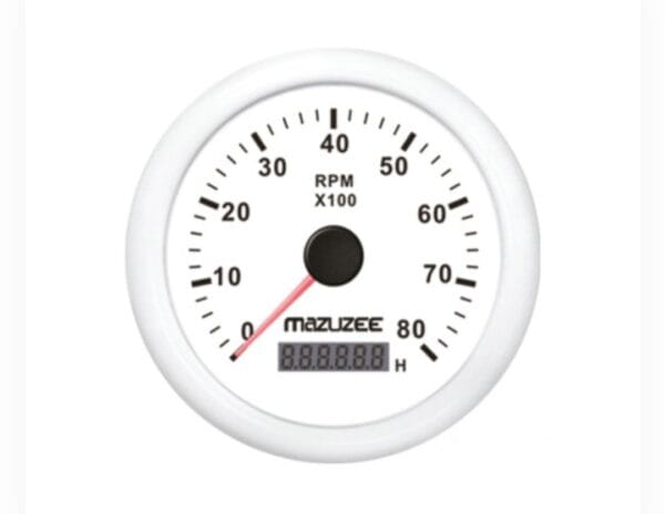 RPM meter white