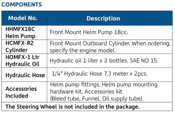 M-FLEX Hydraulic Steering System  150HP - Image 3