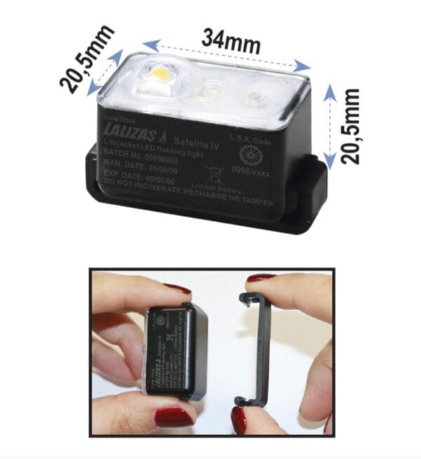 LALIZAS Lifejacket LED flashing light - Image 2