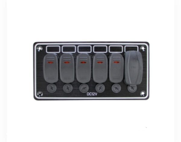 5 Gang Switch Panel With USB Ports ( Type A + Type