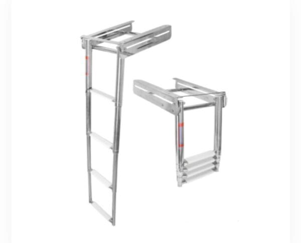 Telescopic Ladder With Stopper Mirror Polished