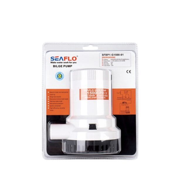 Seaflo bilge  Pump 1500 GPH 12-24v - Image 3