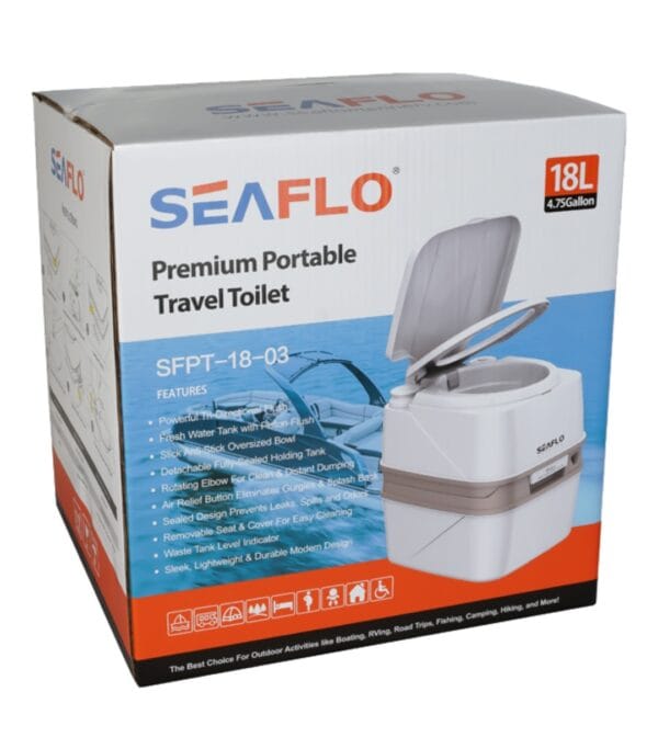 Seaflo 18L Multifunctional Injection Portable Toilet - Image 2