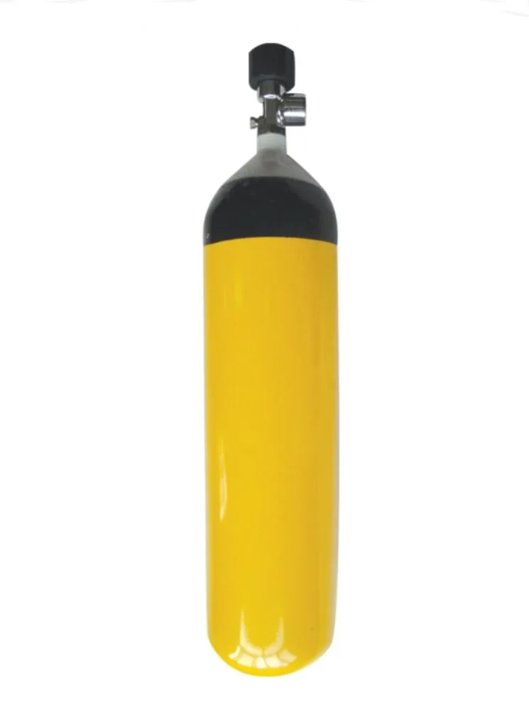 Spare Compressed Air Cylinder & Valve 300bar Assembly With Air
