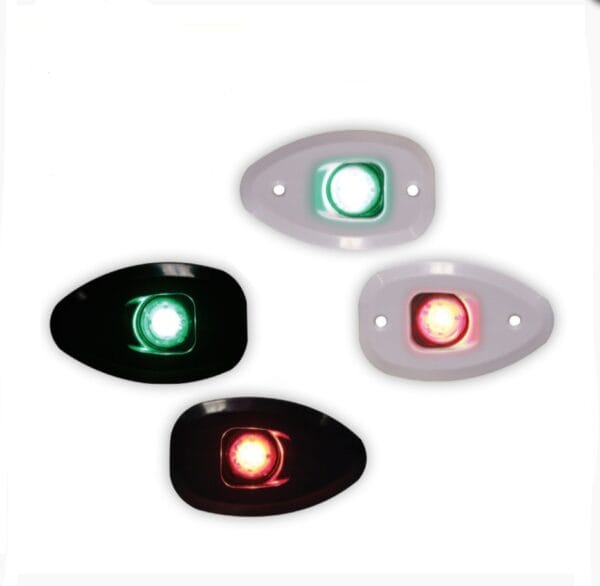 MICRO LED 12 Starboard & Port Lights  Side & Flush mounted, Set