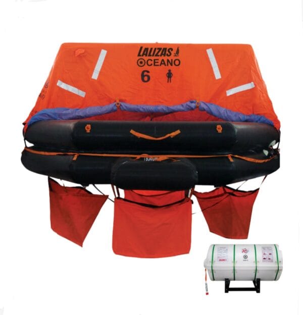 Liferaft SOLAS OCEANO, Throw Over-board 6 perpole
