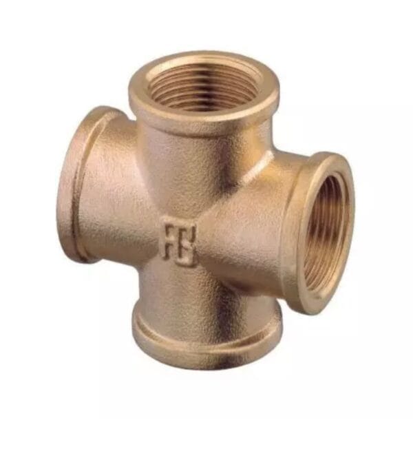 Cross fitting FF 1" Brass