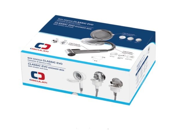 Classic EVO deck shower for bulkhead mounting with Mizar push-button shower - Image 3