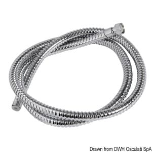 Shower Hose SS Polished 2.5 m