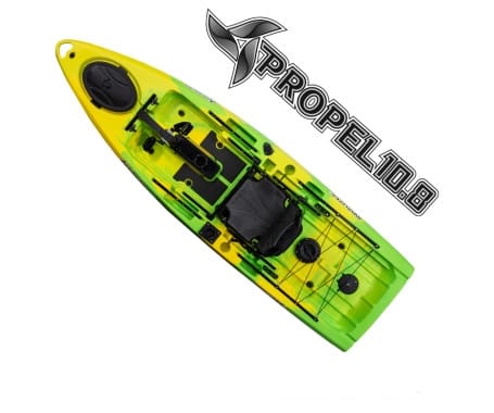 Propel 10.8 Fishing Kayak - Lime Yellow 10.8 Feet