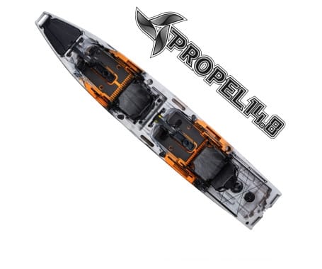 Propel 14.8 Fishing Kayak - Tiger Orange 14.8 Feet